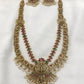 Jewel City Exquisite Gold-Plated Bridal Necklace and Earrings Set with Ruby and Emerald Accents | Swadesiicart