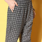 Yufta Printed Cotton Top with Trousers - Swadesiicart