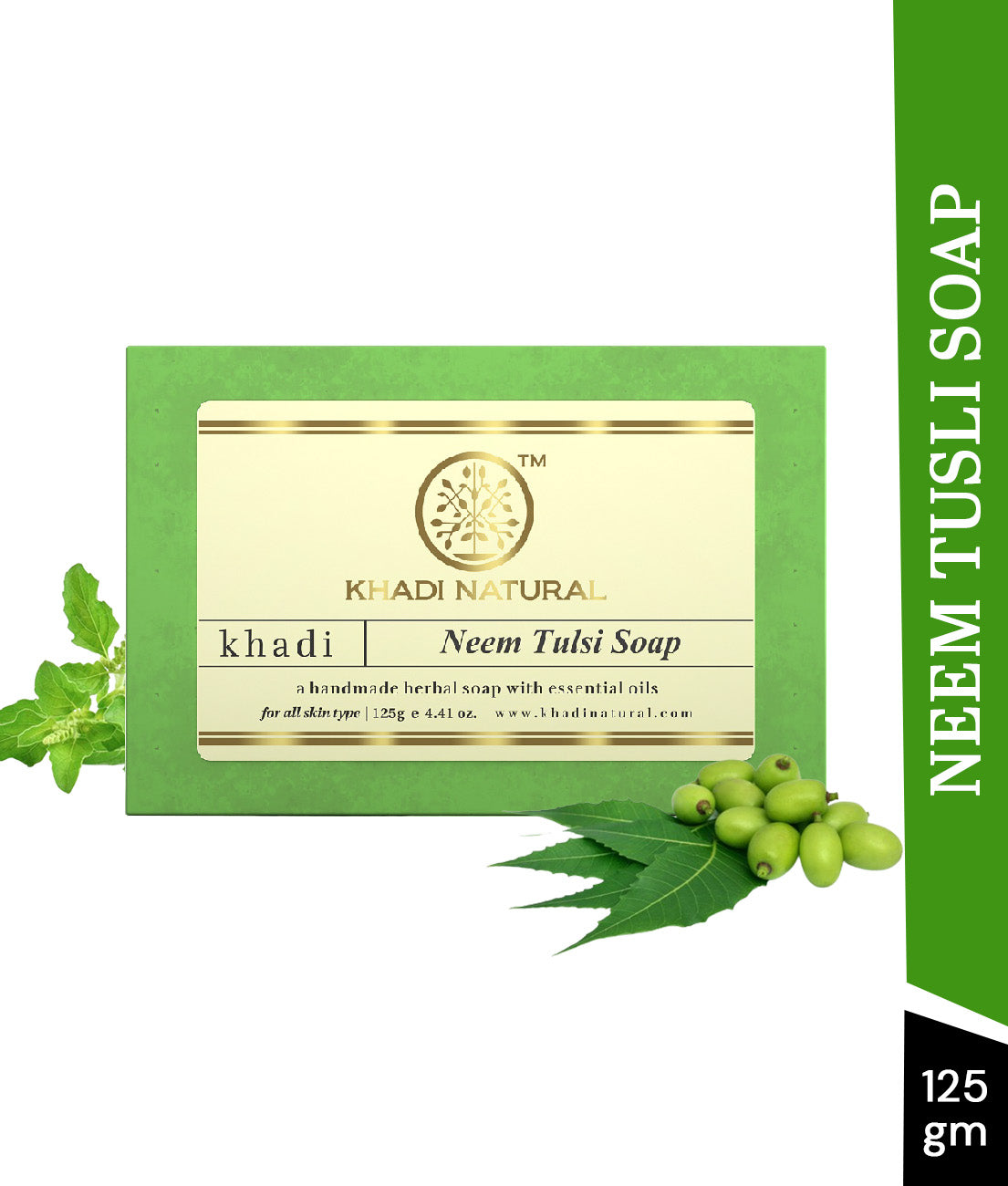 Khadi Natural Neem - Tulsi Soap - 125gm