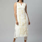 Ahalyaa Womens Off White Pure Cotton Printed Kurta Pant Set | Swadesiicart