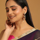 Nuyug 22K Gold Plated Pearl Drop Kundan Studded Ethnic Peacock Shaped Drop Earrings | Swadesiicart