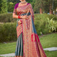 Shree Shyam Fashion Blue Banarasi Silk Saree