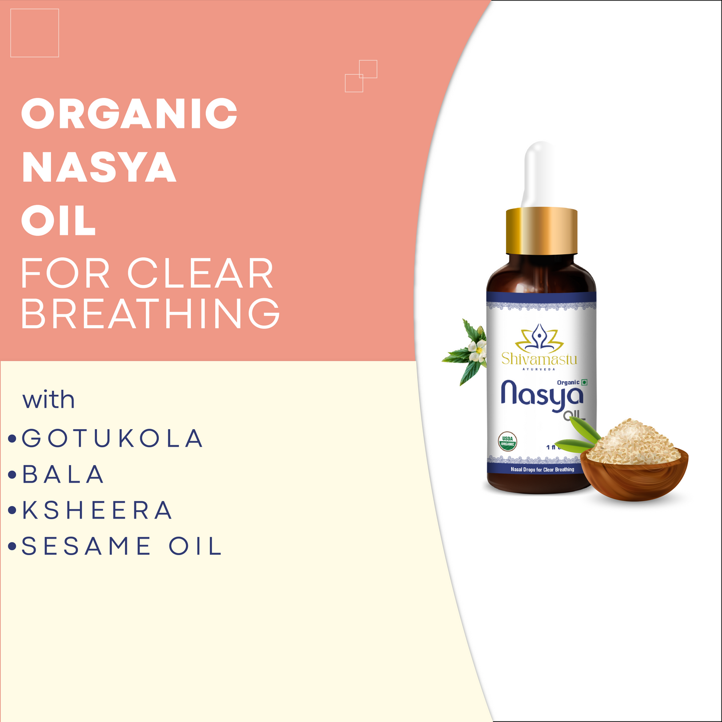 Shivamastu Ayurveda Nasya Oil - Swadesiicart