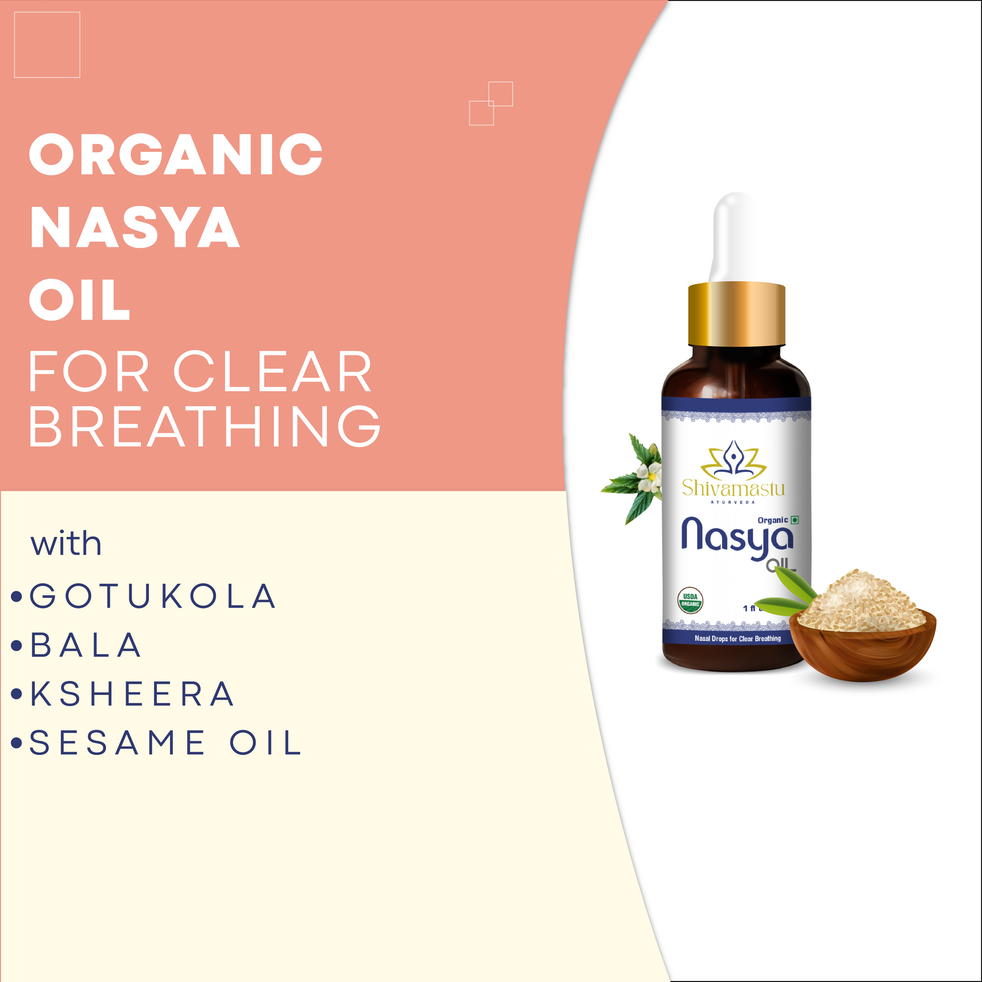 Shivamastu Ayurveda Nasya Oil - Swadesiicart