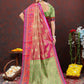 Lorenvalley Fashion Magenta Kanjivaram Silk Woven Design with Zari Weaving Saree - Swadesiicart