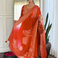 The52 Rust Women's Gorgeous Roman Silk Fabric Straight Kurta, Pant and Dupatta Set - Swadesiicart