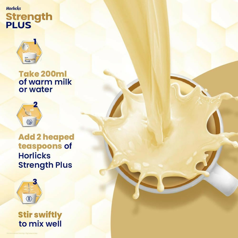 Horlicks Strength Plus - Vanilla Flavor - Swadesiicart