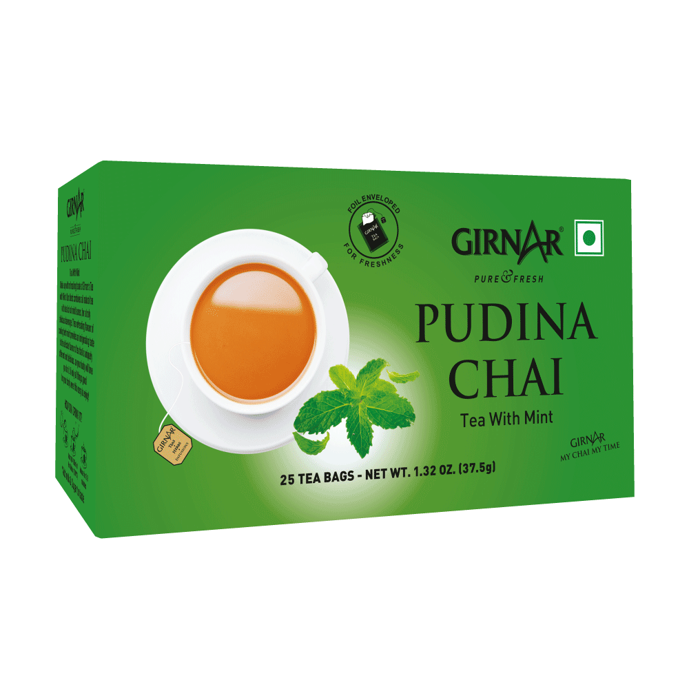 Girnar Black Tea Bags - Pudina | Swadesiicart
