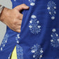 Ahalyaa Womens Royal Blue Pure Cotton Printed Tunic Sharara Set | Swadesiicart