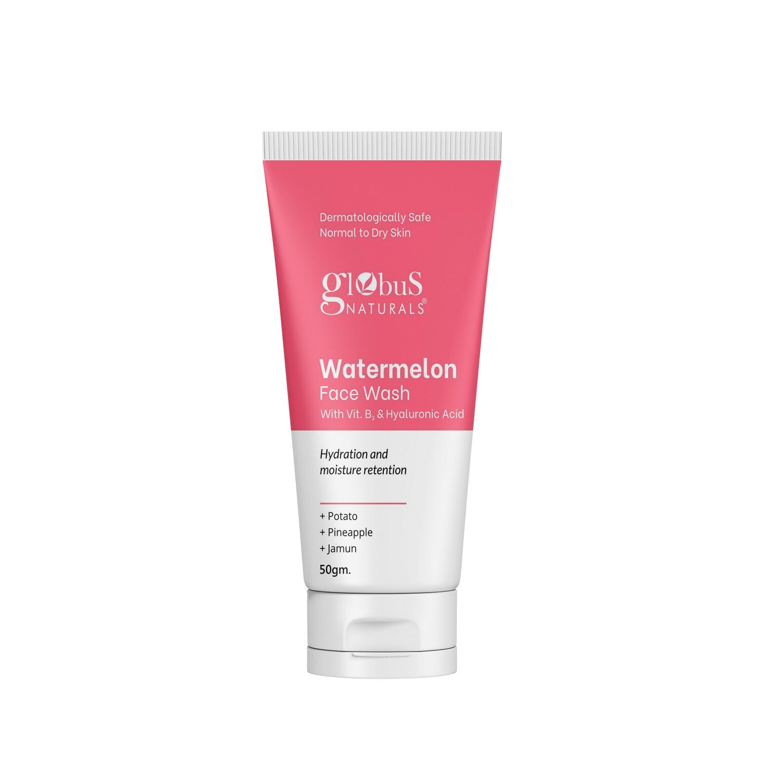 Globus Naturals Watermelon Face Wash with Vitamin B3 & Hyaluronic Acid | Swadesiicart
