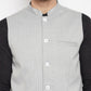 Even Apparels Grey Merino Men Woven Nehru Jacket BF681 | Swadesiicart