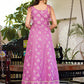 Yufta Purple strappy anarkali dress design - Swadesiicart