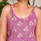 Yufta Purple strappy anarkali dress design - Swadesiicart