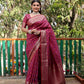 Lorenvalley Premium Bandhej Patola Silk Sarees with kanchi Borders and Contrast Zari Weaving borders Saree - Purple - Swadesiicart