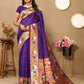 Lorenvalley Fashion Purple Soft Paithani Silk Woven Design Rich Zari Meenakari Weaving Saree - Swadesiicart
