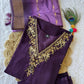 Lorenvalley Fashion Purple Roman Silk Hand Work Kurta Pant with Dupatta - Swadesiicart