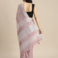 Anaita Purple Linen Saree With Blouse