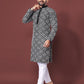 Neera Trendz Black Soft Silk Embroidered Men's Kurta Pyjama - Swadesiicart