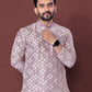 Neera Trendz Light Purple Soft Silk Embroidered Men's Kurta Pyjama - Swadesiicart