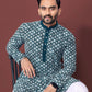 Neera Trendz Teal Soft Silk Embroidered Men's Kurta Pyjama - Swadesiicart