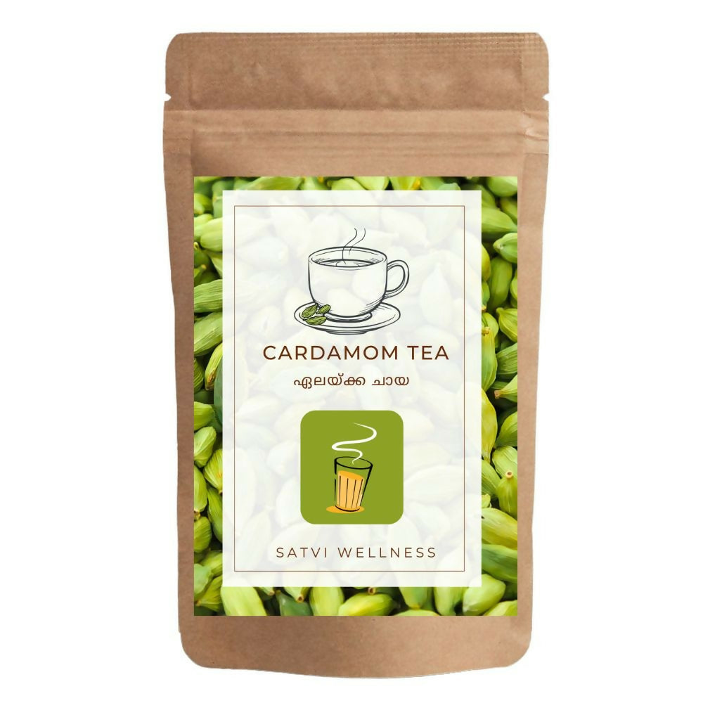Satvi Wellness Cardamom Tea | Elachi tea | Natural Cardamon with Black Tea - Satvi Wellness