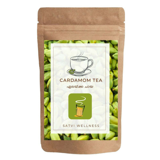 Satvi Wellness Cardamom Tea | Elachi tea | Natural Cardamon with Black Tea - Satvi Wellness