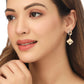 NVR Women Golden Cz Studded Studs Earrings | Swadesiicart
