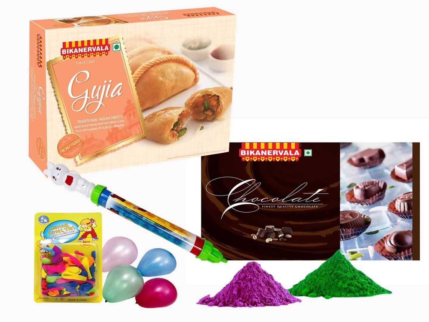 Bikano Chocolates with Ghujia On Holi | Swadesiicart