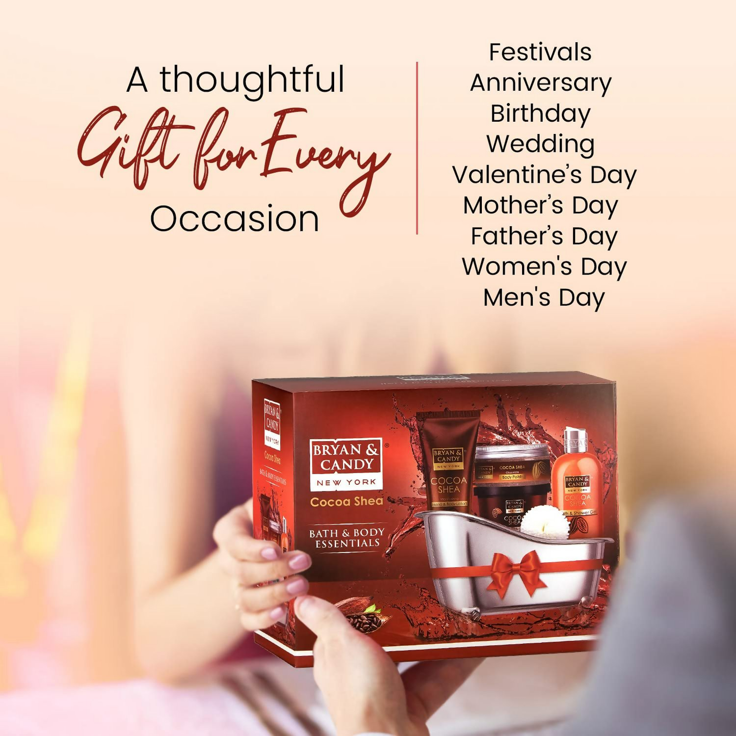 Bryan & Candy Cocoa Shea Bath Tub Collection Gift Set - Swadesiicart