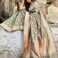 Joban Fashion Pea Green Pure Katan Pure Handloom Banarasi Silk Saree | Swadesiicart