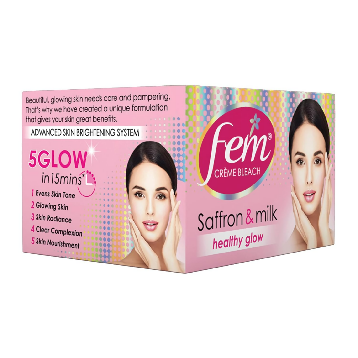 Fem Fairness (Saffron & Milk) Creme Bleach - Swadesiicart