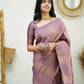 Partywear Designer Light purple Banarasi Silk Fancy Saree - Starwalk | Swadesiicart