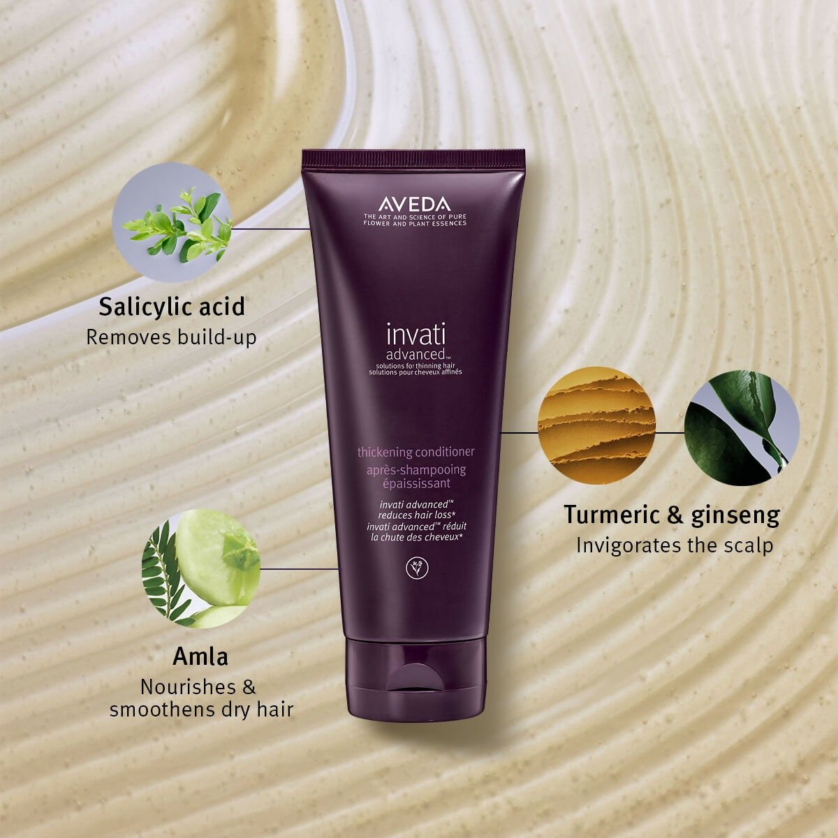 Aveda Invati Advanced Hair Conditioner For Hairfall Control & Hair Thickening | Swadesiicart
