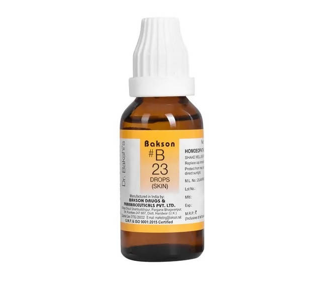 Bakson's Homeopathy B23 Drops | Swadesiicart