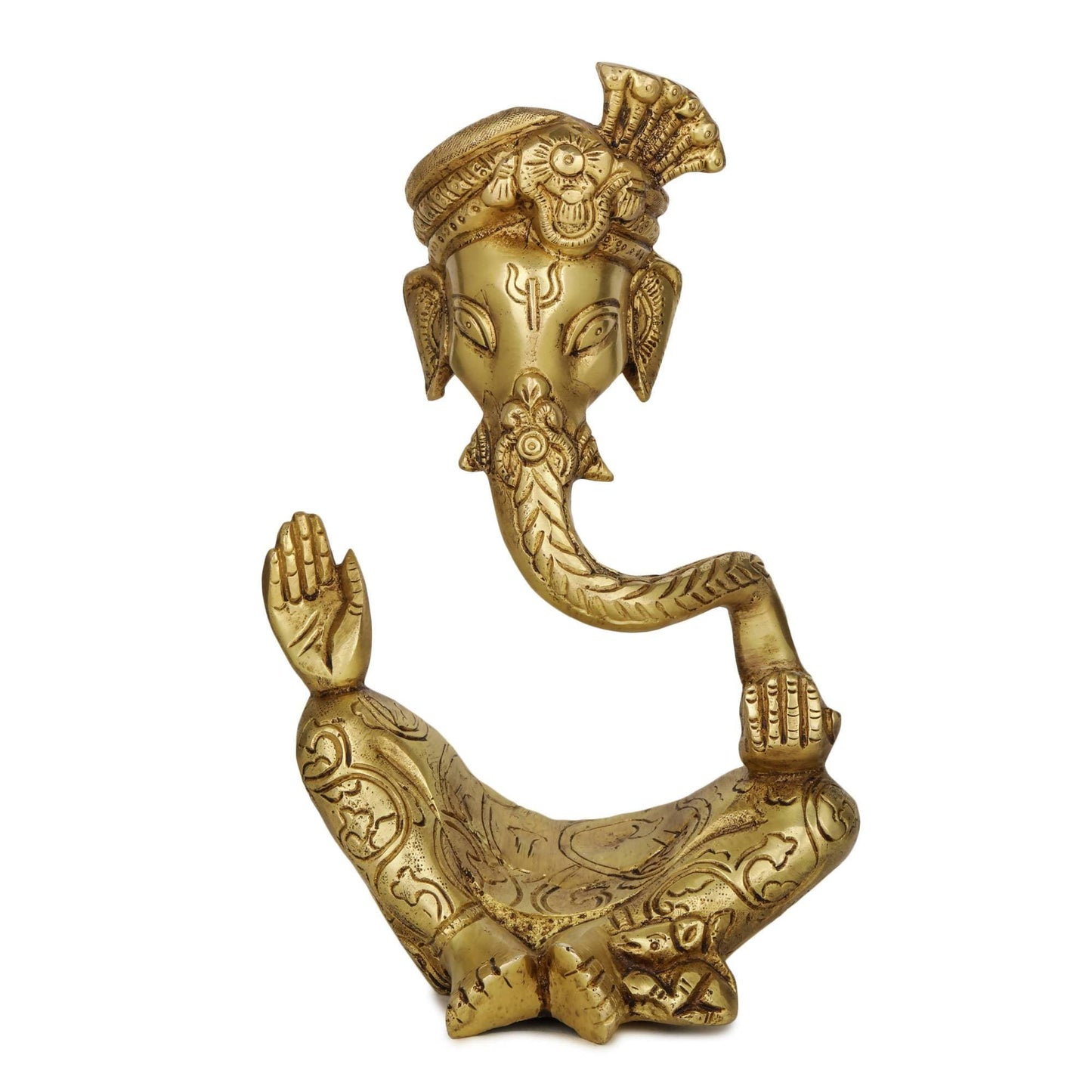 Devlok Vighnaharta Ganpati Pital Murti Idol - Devlok Art & Craft