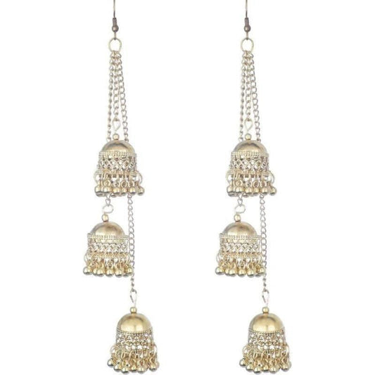 MS Fashion India Muskan Fancy Oxidized Dangle Long Jhumki Earrings | Swadesiicart