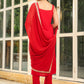 Janasya Maroon Rayon Foil Print Kurta,Bottom & Dupatta | Swadesiicart