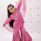 Lil Drama Khilkhilahat Pink Kurta Sharara With Dupatta Set For Girls | Swadesiicart
