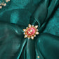 Ruby Raang Gold Polished Peach Kundan Cocktail Ring | Swadesiicart