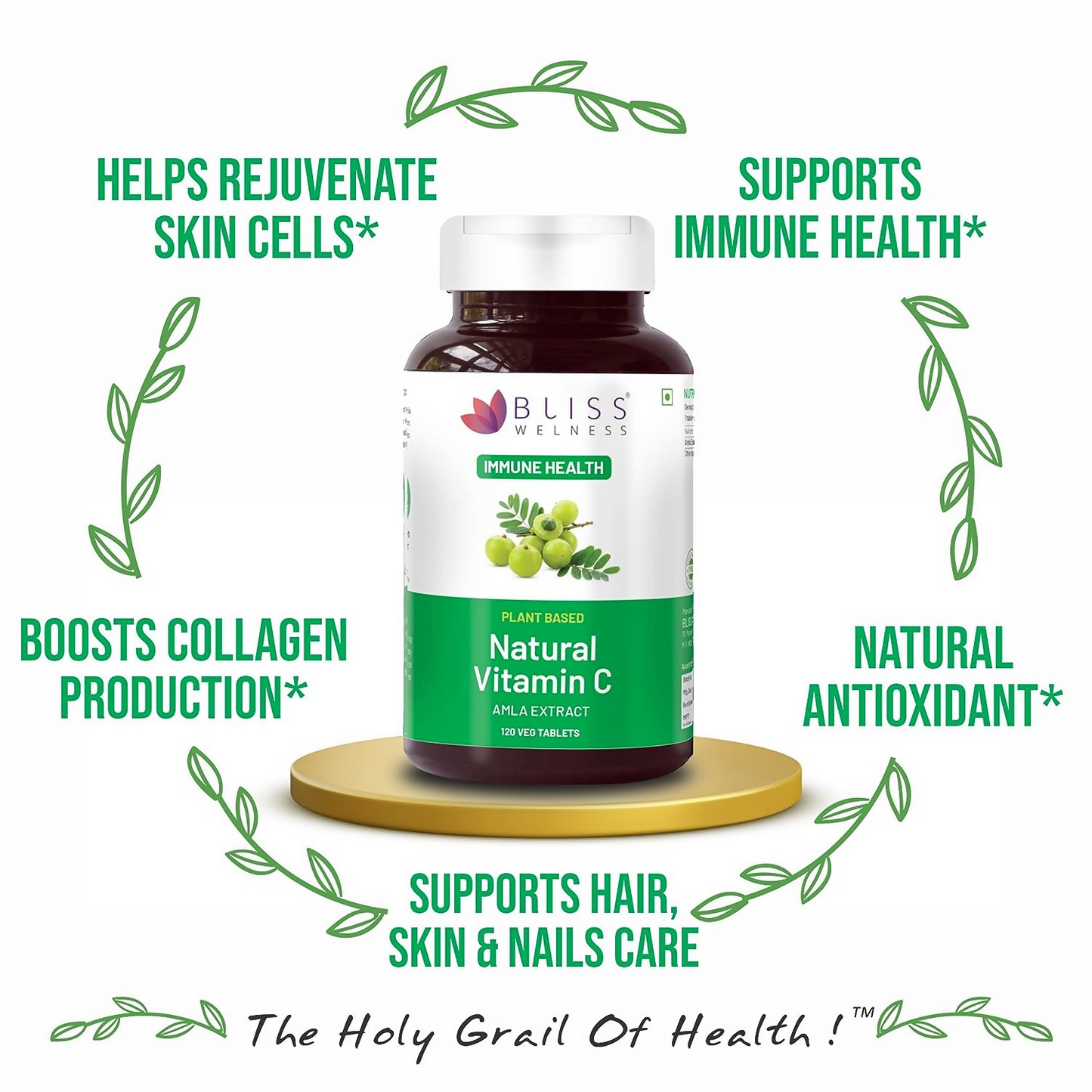 Bliss Welness Natural Vitamin C Tablets - Swadesiicart