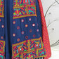 Blue Viscose Rayon Thread Embroidered Navratri Lehenga Choli with Dupatta - Raas