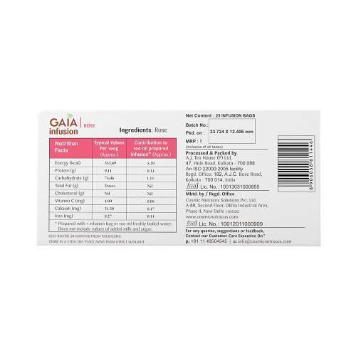 Gaia Rose Infusion Green Tea Bags - Swadesiicart