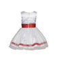 Asmaani Baby Girl's White Color Satin Knee Length Frock (AS-DRESS-22016)