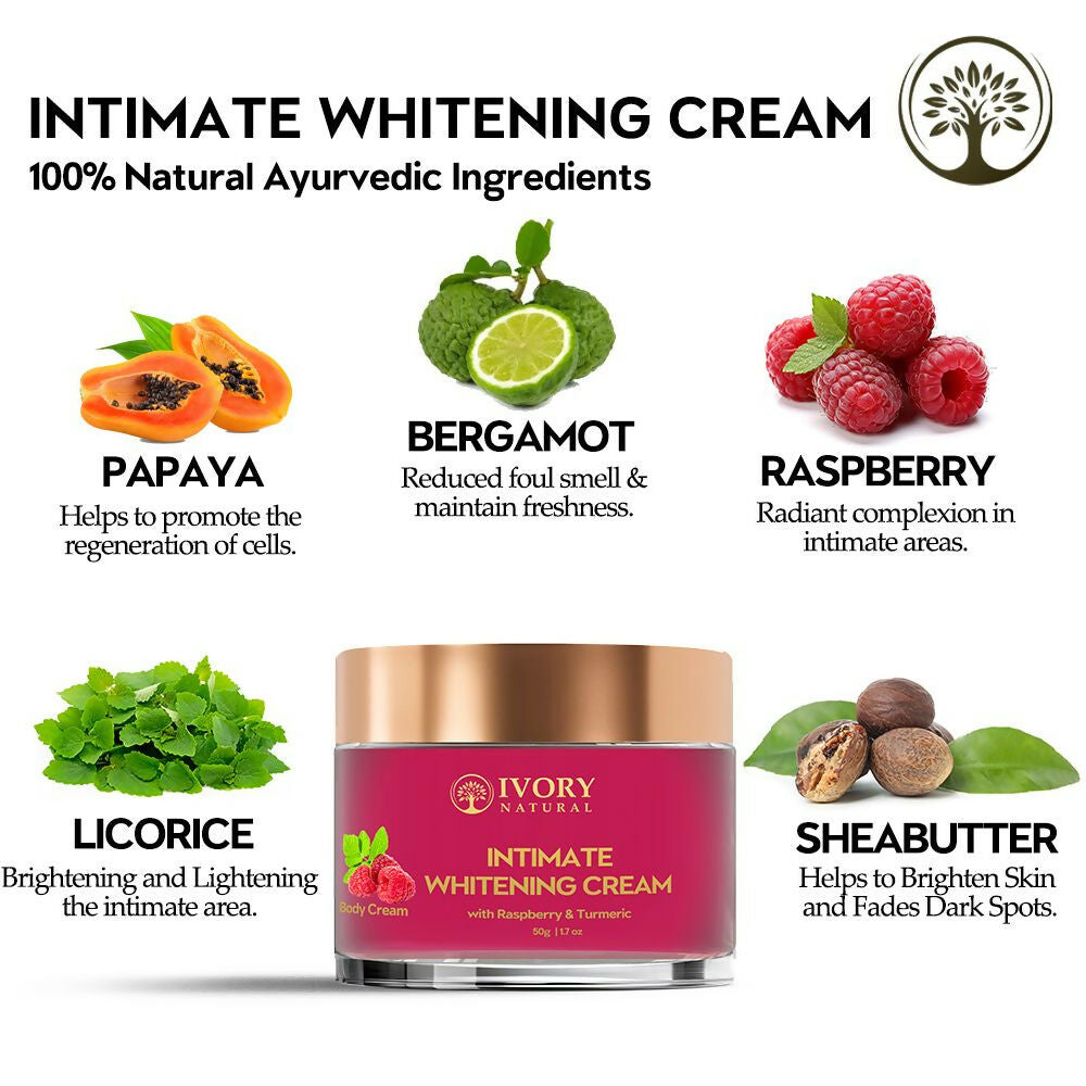 Ivory Natural Intimate Whitening Cream For Lighten Dark Areas, Inner Thigh | Swadesiicart
