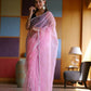 Vamsee Manbhari Pink Organza Saree - Swadesiicart