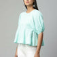 Ahalyaa Women Summer Blue Cotton Printed Tunic | Swadesiicart