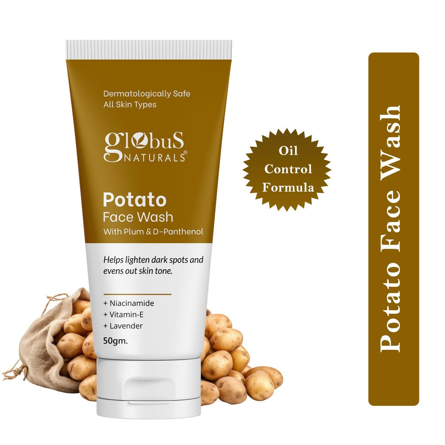 Globus Naturals Potato Face Wash with Plum & D-Panthenol | Swadesiicart