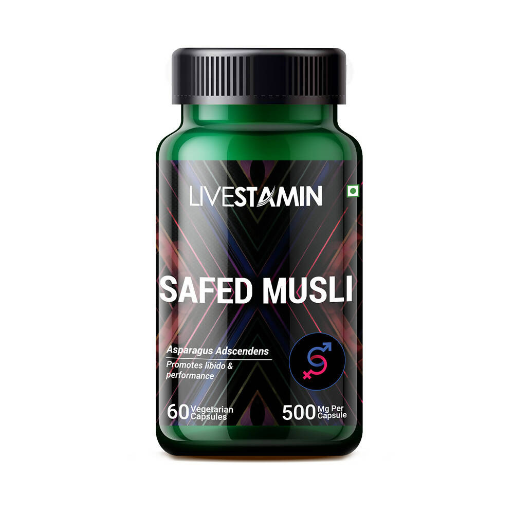 Livestamin Safed Musli Capsules | Swadesiicart