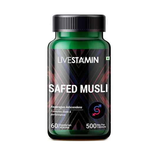 Livestamin Safed Musli Capsules | Swadesiicart