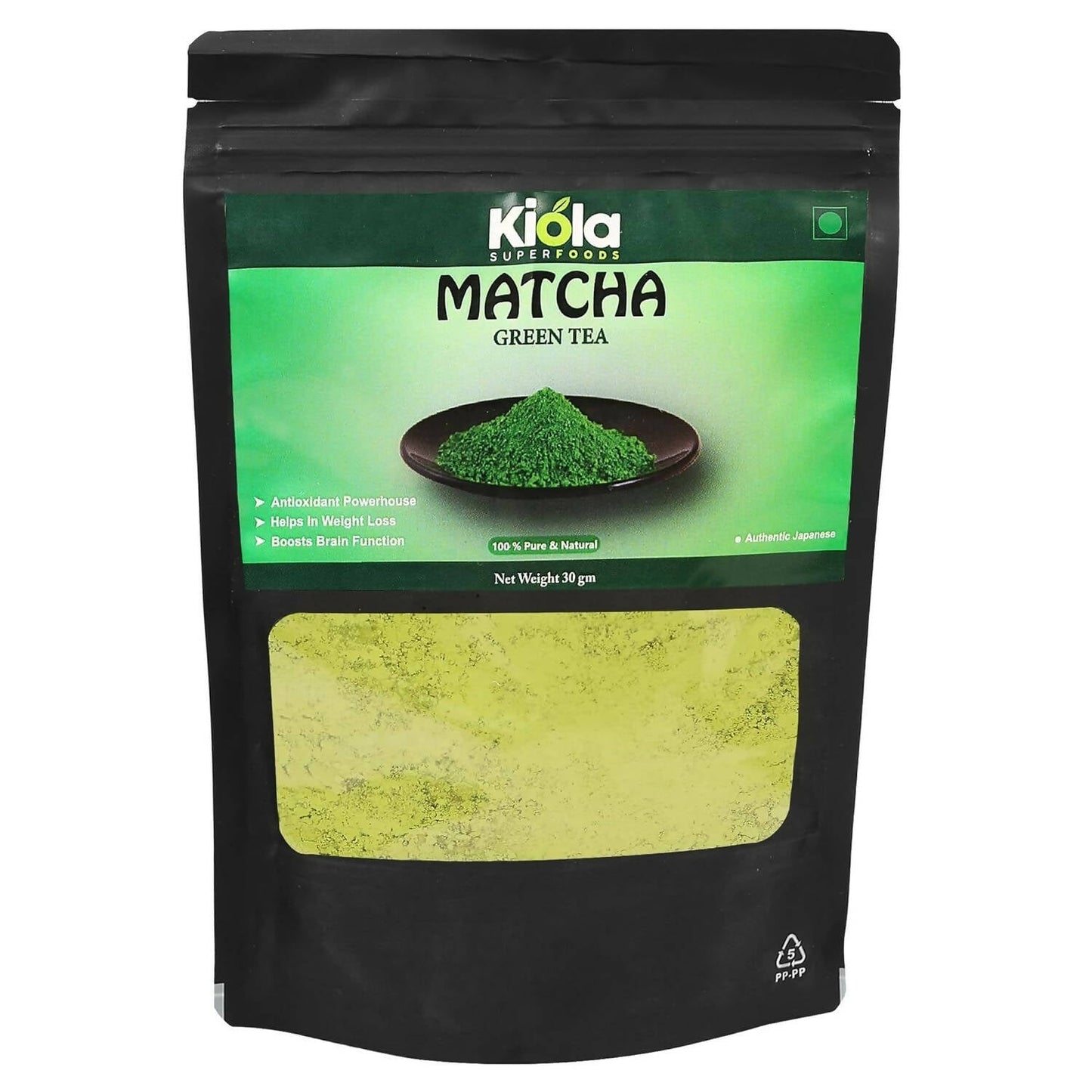 Kiola Superfoods Japanese Matcha Green Tea Powder | Swadesiicart